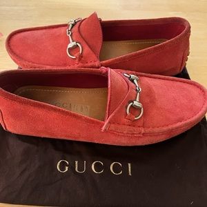 *Gucci Mens Suede Drivers 6.5/7.5 US*